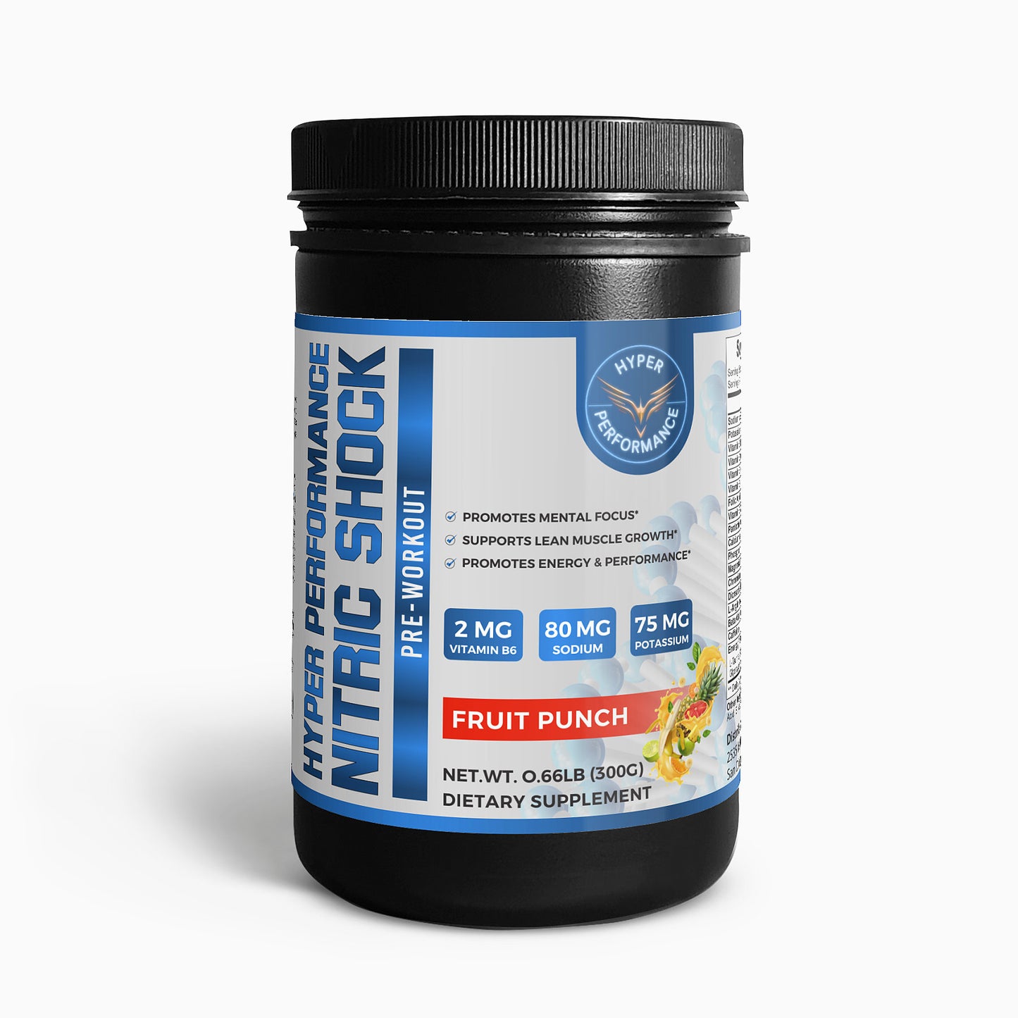 Nitric Shock Pre-Workout Powder (Fruit Punch)