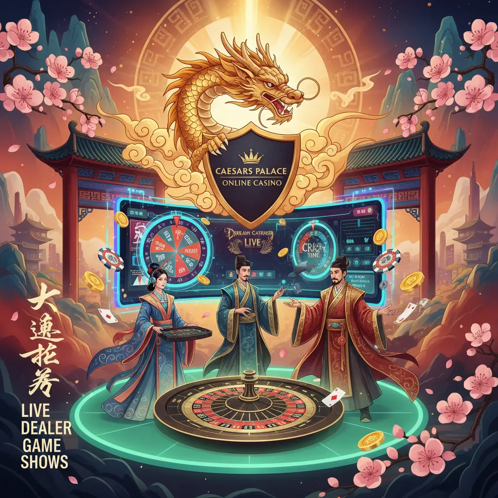 Live dealer game show varieties - Caesars