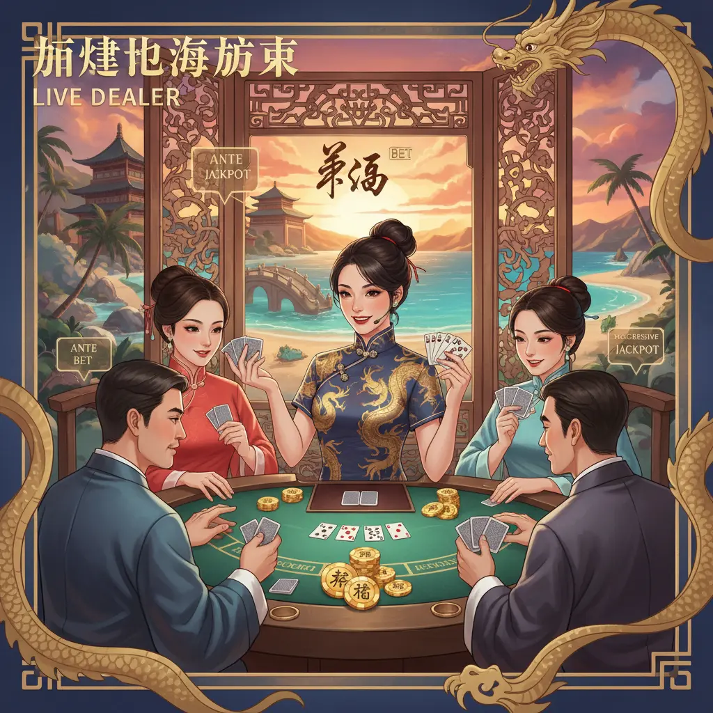 Live dealer poker variations - Caribbean