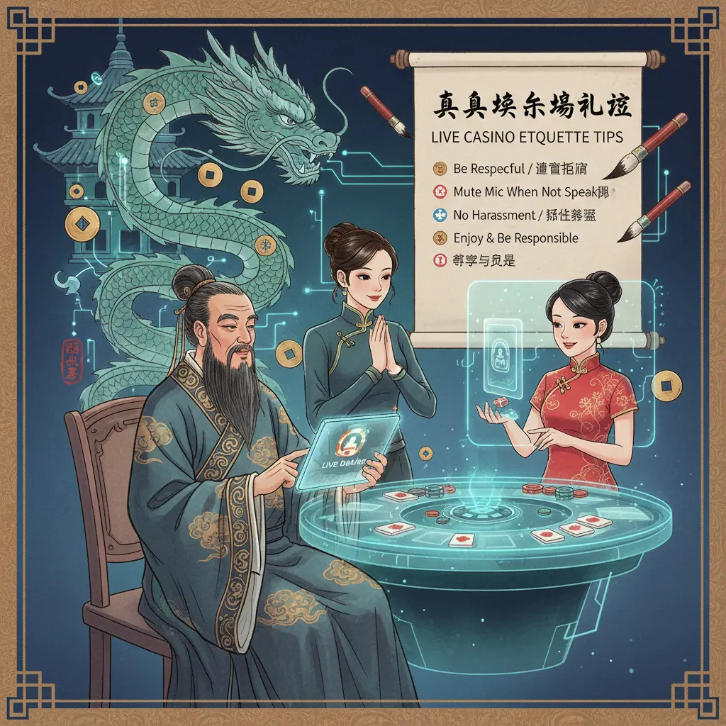 Live casino etiquette tips - Dealer