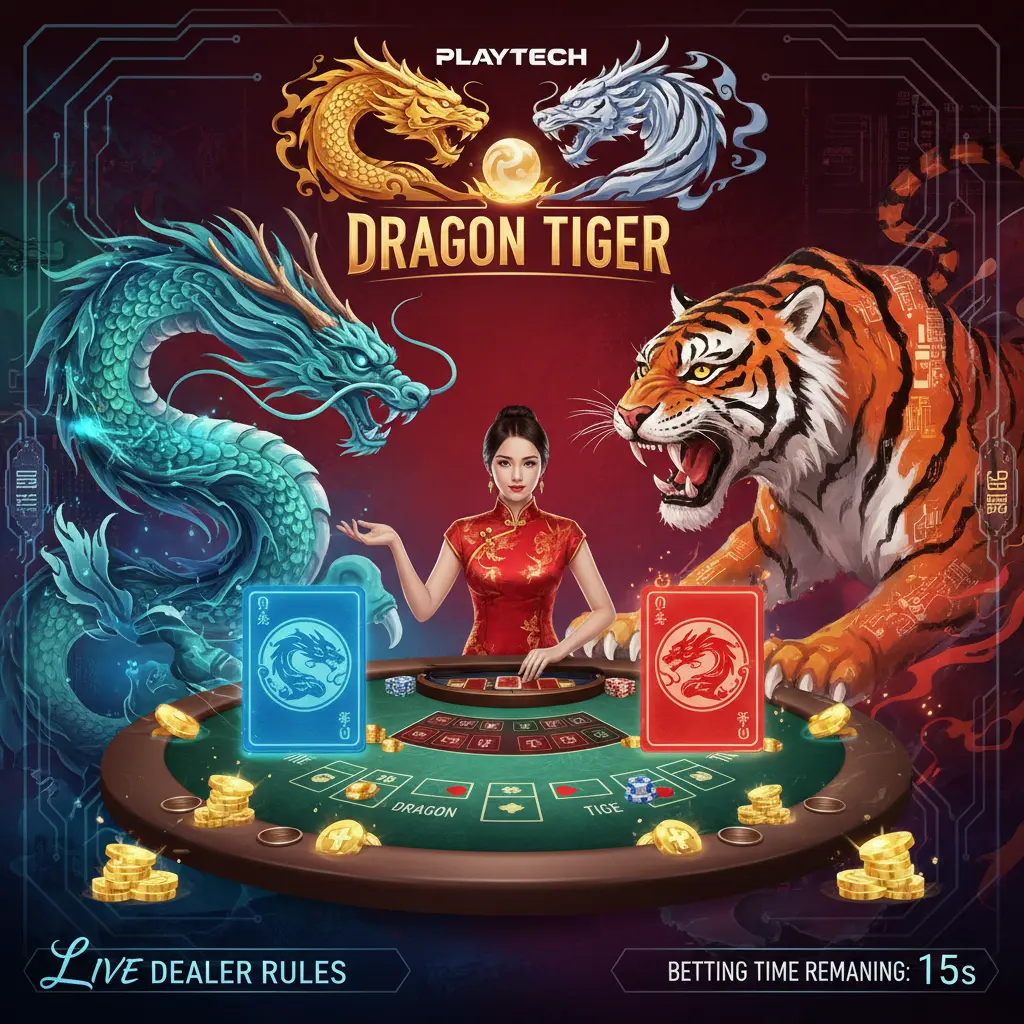 Live dealer dragon tiger rules - Playtech