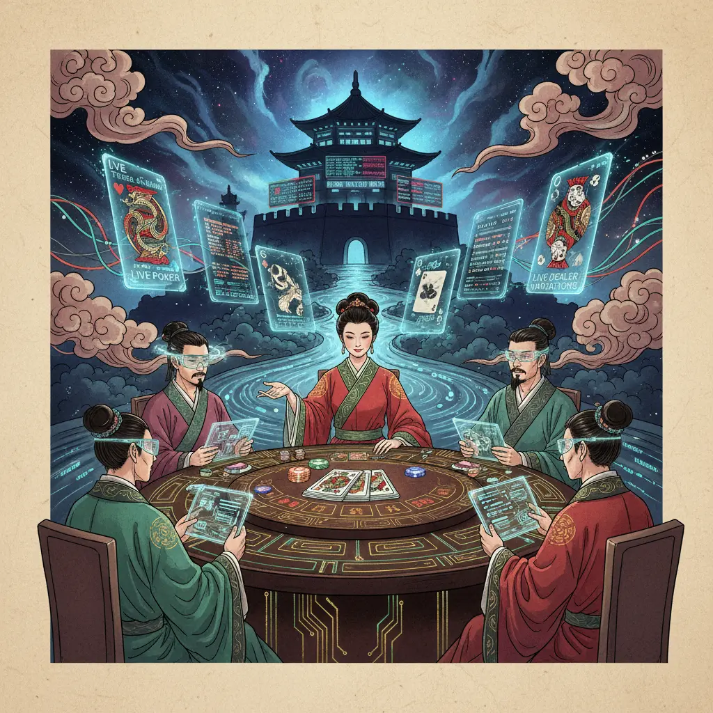 Live dealer poker variations - Poker