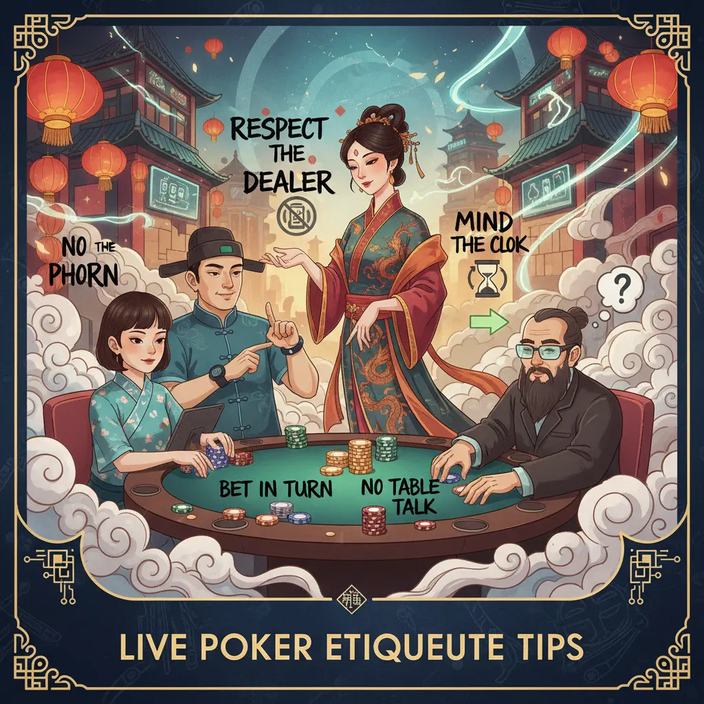 Live casino etiquette tips - Poker